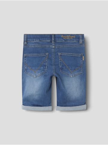 name it Shorts in Medium Blue Denim