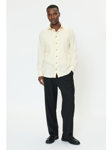 Matinique Langarm - Hemd MAmarc Gerade Passform in Off White