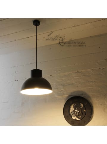 Licht-Erlebnisse Pendelleuchte Ø 33 x (T)110 cm in Schwarz WeißSchwarz Weiß