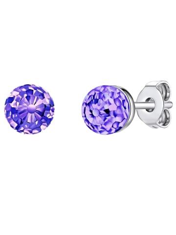 Rafaela Donata Ohrstecker aus Sterling Silber verziert mit Kristallen von Swarovski® in lila
