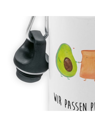 Mr. & Mrs. Panda Kindertrinkflasche Avocado Toast mit Spruch in Weiß