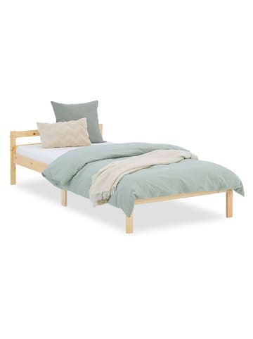 Homestyle4u Holzbett 90x200 in Braun