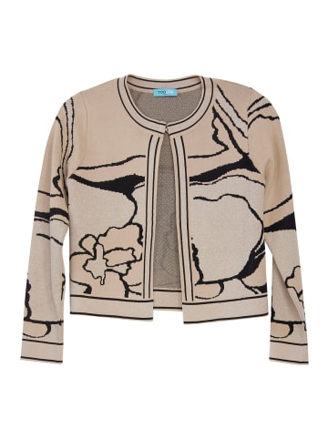 TOOCHE Cardigan "Cardigan Muster" in beige