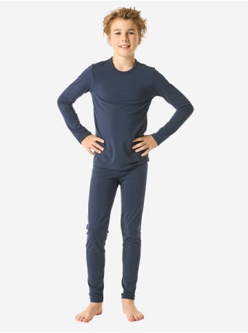 Schiesser Lange Unterhose Thermo in jeansblau