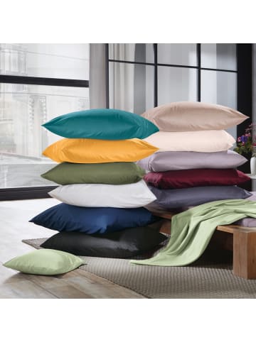 Erwin Müller Mako-Satin Kuschelkissenbezug Landshut in anthrazit