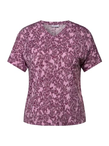 Cecil Ausbrenner T-Shirt mit Print in Rosa