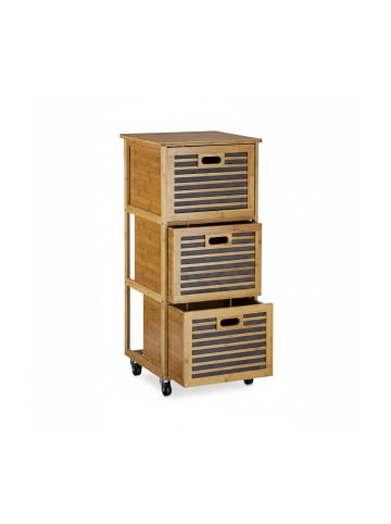 relaxdays Rollwagen in Natur - (B)41 x (H)92 x (T)41 cm