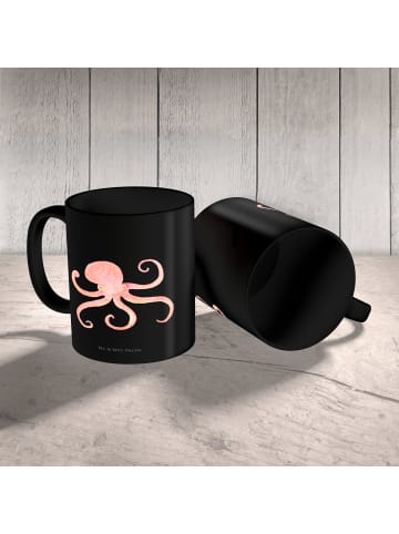 Mr. & Mrs. Panda Becher Tintenfisch ohne Spruch in Schwarz