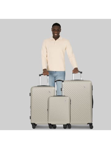 Check.In Paradise 2.0 4 Rollen Kofferset 3-teilig mit Dehnfalte in eggshell