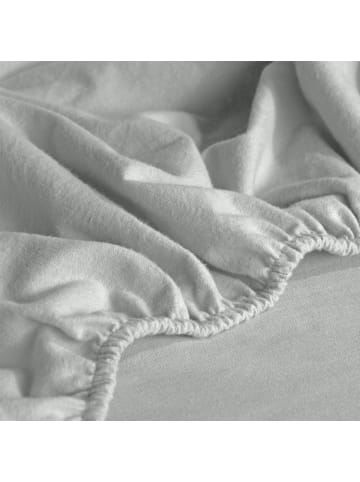 Erwin Müller Biber Spannbettlaken Garmisch in silber