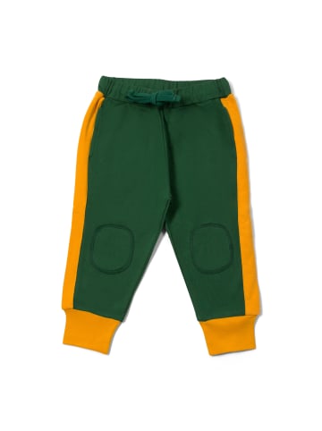 Little Green Radicals Bio-Baumwoll-Jogginghose mit Knieaufnäher in Grün