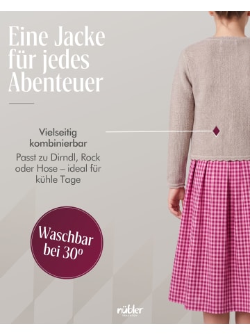 Nübler Kinderstrickjacke Yvonne in Natur