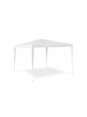 relaxdays Pavillon Zelt in Weiß - (B)300 x (H)250 x (T)300 cm