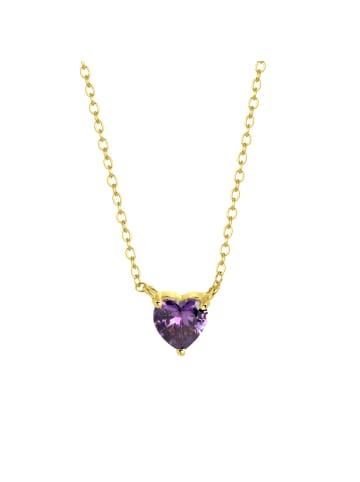 Lucardi 925 Silber Halsketten "Monat Februar"