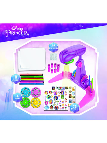 LISCIANI Disney Princess Zeichenschule mit LED Projektor in lila