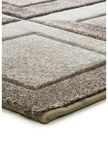 Atticgo Kurzflor-Teppich BADET in braun / creme