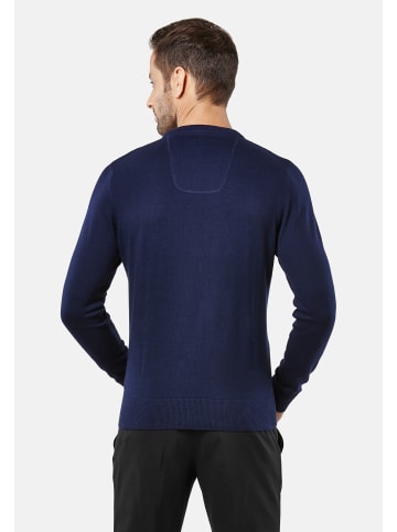 Vincenzo Boretti Pullover tailliert in dunkelblau