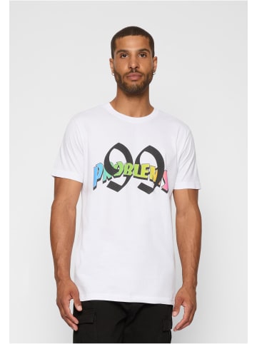 Mister Tee Mister Tee Herren 99 Problems Rainbow Tee in white