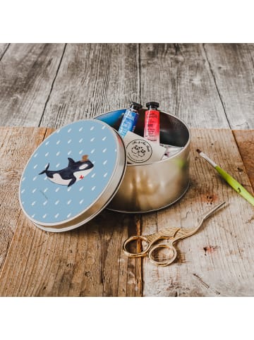 Mr. & Mrs. Panda Kaffeedose Orca Zylinder ohne Spruch in Blau Pastell