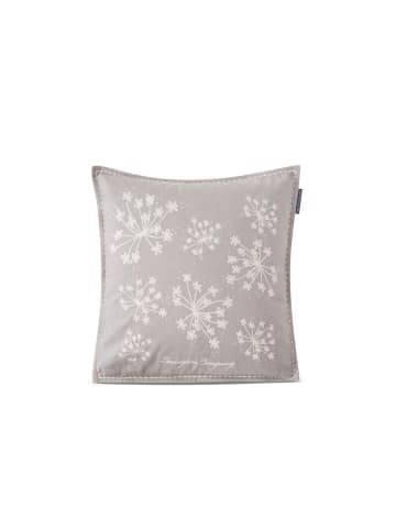 Lexington Kissenhülle Flower in Grau | Weiß