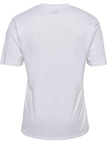 Hummel Sportshirt "Hmlessential Jersey S/S" in Weiß