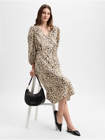 MOSS COPENHAGEN Kleid ALYONA VLORA in beige anthrazit - 0001