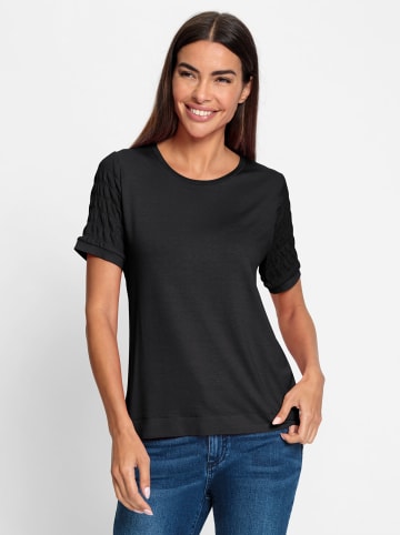 Heine Rundhalsshirt in schwarz