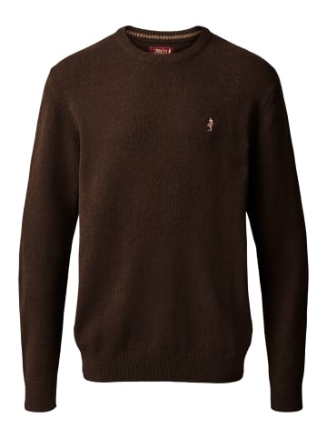 MCS Pullover Adrian in Dark Brown Melange