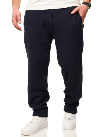 DAILY COTTON Jogginghose - im Straight-Fit als Lange Sweatpants Trainingshose in Navy