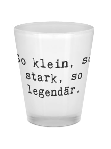 Mr. & Mrs. Panda Schnapsglas Spruch Schnapsglas Legende mit Spruch in Transparent