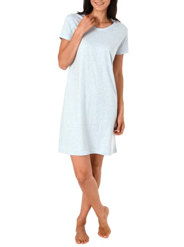 NORMANN Nachthemd kurzarm print - 45225 in grau