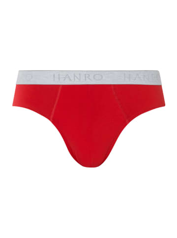 Hanro 2er-Pack Slips Cotton Essentials in deep navy/ bright red