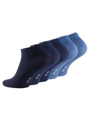 RESLAD Füßlinge Sneakersocken 10er PACK in blautöne