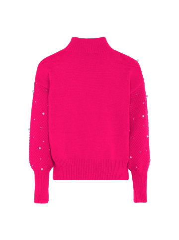 faina Damen Pullover Mit Perlen in PINK