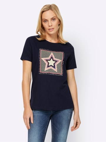 Heine Print-Shirt in marine