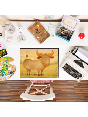 Mr. & Mrs. Panda tischauflage Sternzeichen Stier Design ohne Spruch in Weiß