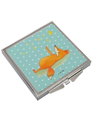 Mr. & Mrs. Panda Schminkspiegel Fuchs Sterne ohne Spruch in Türkis Pastell