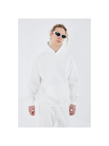 Megaman Oversize Fit Basic Hoodie in Off-White