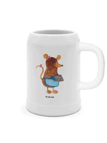 Mr. & Mrs. Panda Bierkrug Maus Kekse ohne Spruch in Weiß