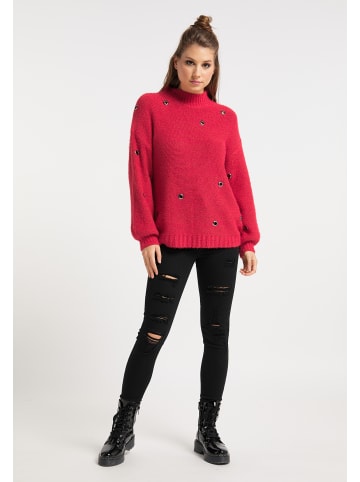 myMo ROCKS Damen Strickpullover in Rot