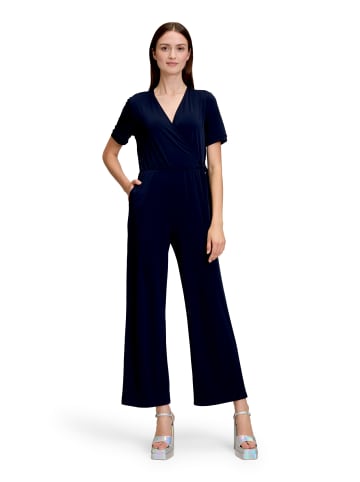 CARTOON Jumpsuit mit Bindegürtel in Dunkelblau