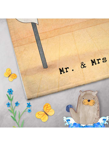 Mr. & Mrs. Panda handtuch gäste wc Fuchs PoledanZeichen Design mit Sp... in Weiß