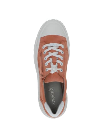 Caprice Sneaker in ORANGE SUED CO