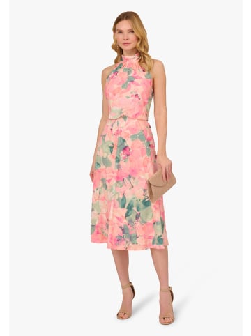 Adrianna Papell Sommerkleid Printed Midi Dress in Blush Multi