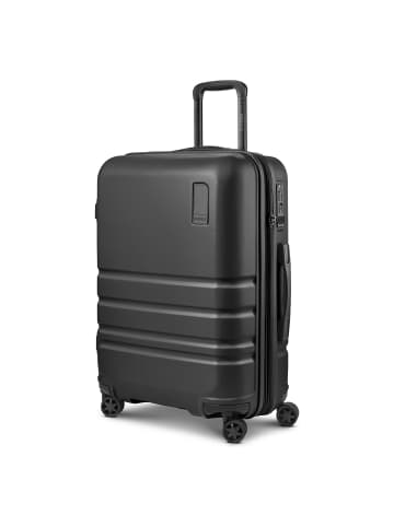 Redolz Pro ABS 4 Rollen Trolley 65 cm mit Dehnfalte black