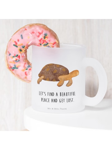 Mr. & Mrs. Panda Trinkbecher Schildkröte MHerzieren mit Spruch in Transparent