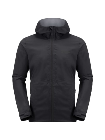 Jack Wolfskin Regenjacke Elsberg in Schwarz