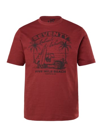 JP1880 Kurzarm T-Shirt in kupferbraun