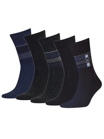 Sympatico Socken 5er-Pack S42774 in schwarz/anthrazit/marine/jeans (07)