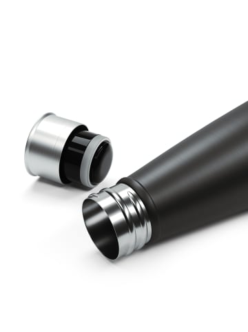 LA VAGUE GRAVITY Edelstahl-Isolierflasche in mattschwarz